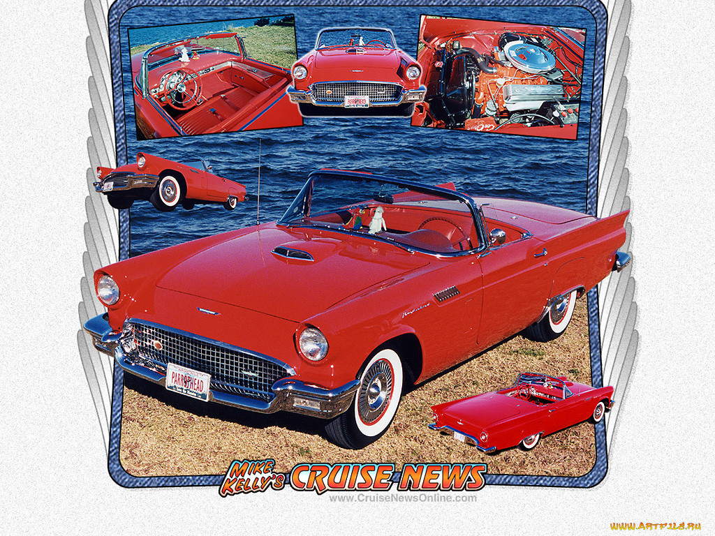 ford, thunderbird, 1957, 